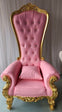 Pink Throne Chair