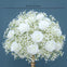 Baby’s breath floral centrepiece