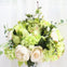 Green & White floral centrepiece