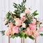 Pink peach floral centrepiece