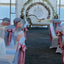 Satin sash- peach