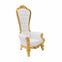 Throne Chair - White & Gold